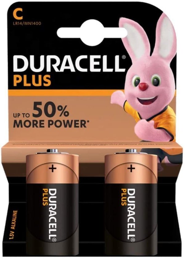 Duracell Plus Baby Alkalibatterie C