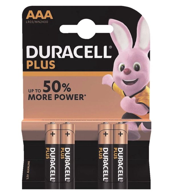 Duracell Plus Micro Alkalibatterie AAA